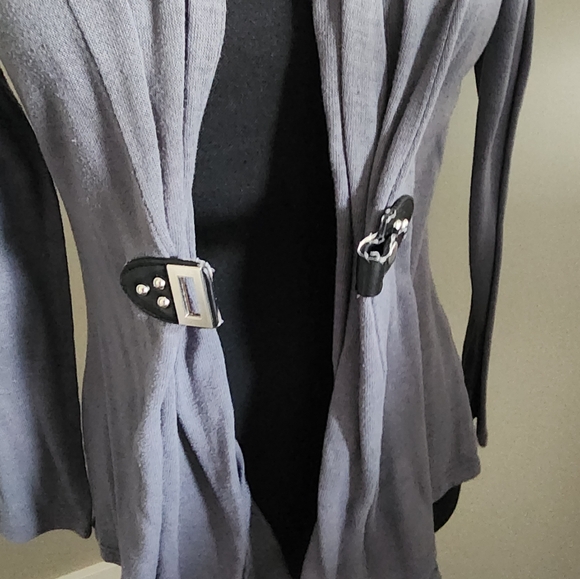 Contemporaine grey front closure cardigan - Picture 6 of 10